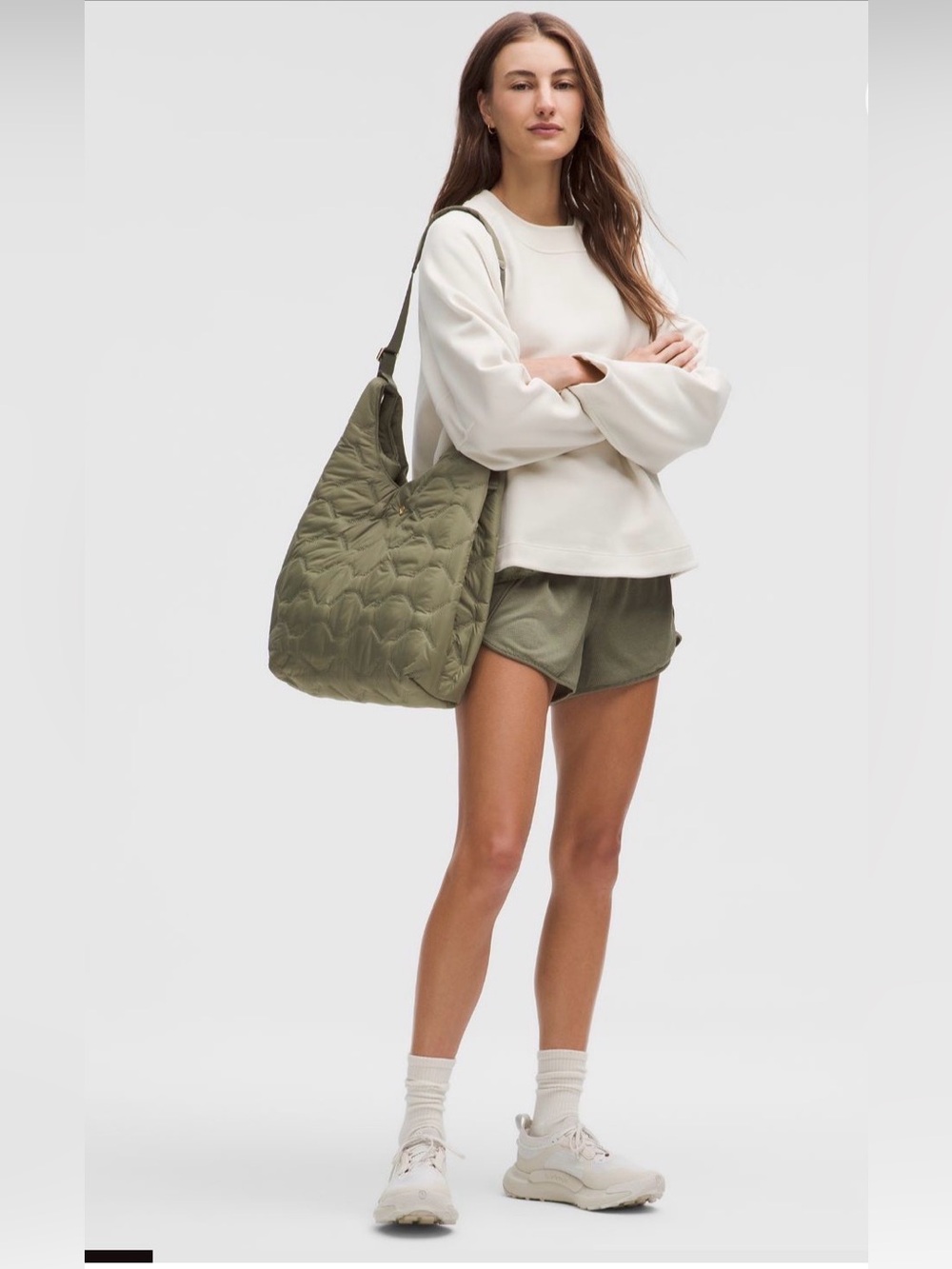 NWT Lululemon Quilty Pleasures 14L Shoulder Tote Bag - Bay Leaf
